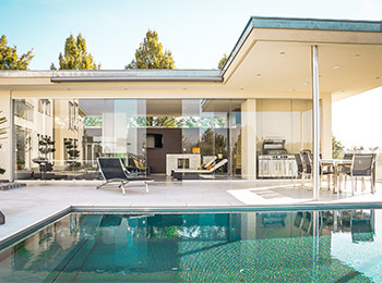 Trees, Roofline & Landscape